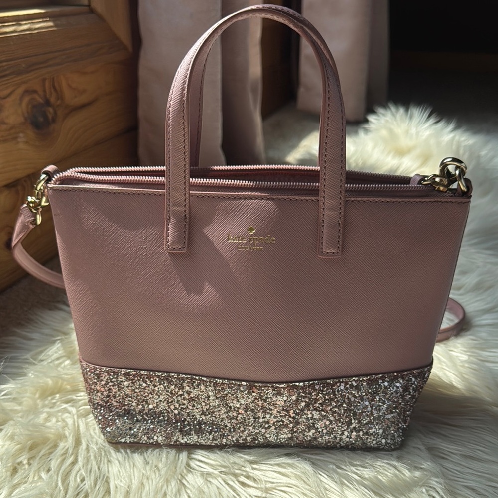 Kate Spade Blush and Glitter Tote